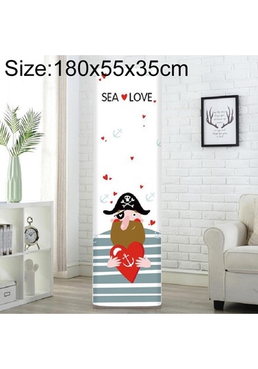 Sones Basit Dikey Dolap Tipi Her Şey Dahil Klima Kumaş Toz Kapağı, Boyut: 180x55x35cm, Stil: Korsan