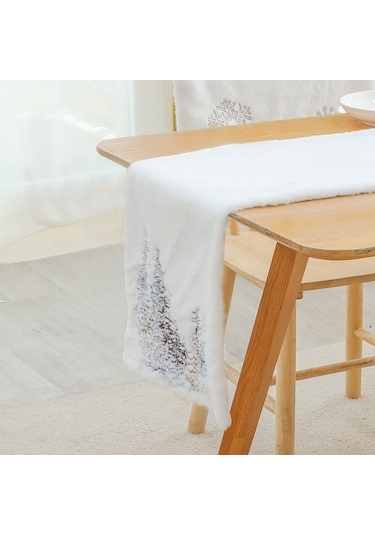 Ganzhoushop Tarzı Otel Örtüsü Örtüsü Ofis Noel Mat Masa Masa Masa İskandinav İçin Ev Dikdörtgen Desenli Cm Ağacı 2022sa31 182x33 Ul