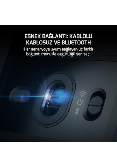 Gamepower Fenix 24.000dpı Triple Mode Kablolu/bluetooth/2.4g Siyah Gaming Mouse Fenix