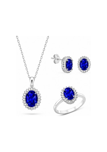 Servi 925 Ayar Gümüş Oval Anturaj Set-31