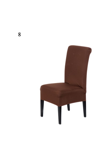 Fosenze Yüksek Omuzlu Otel Ofis Restoran Sandalye Kılıfı - Basit Tek Renkli, Esnek Dokulu, Kaymazsız, Tüm Yüzeyli Örtü - 21 Renkten Seçim Diğer