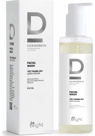 Dermoskin Be Bright Lekeli Ciltler İçin Yüz Yıkama Jeli 200 ML