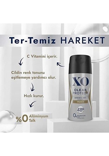 Xo Deodorant Sprey & Clear Protect 2023