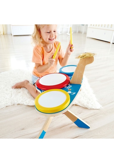 Hape Drum And Cymbal Oyuncak Davul Seti