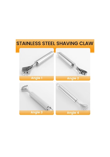 Balık Pulları Planyası Paslanmaz Çelik Hindistan Cevizi Planyası Çekirdek Çıkarıcı Gümüş