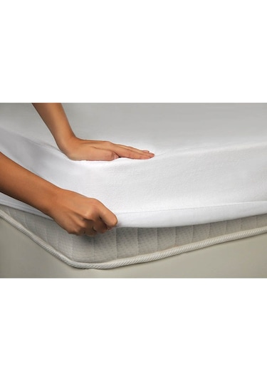 Tek Kişilik Sıvıyı Hapseden Sıvı Geçirmez Fitted Alez 100x200 Cm Beyaz