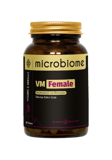 Microbiome Vm Female Multivitamin ve Mineral Complex 30 Tablet