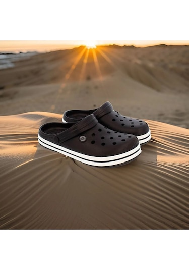 Apella 900-2 Anatomik Taban Kapalı Erkek Terlik Sandalet Siyah