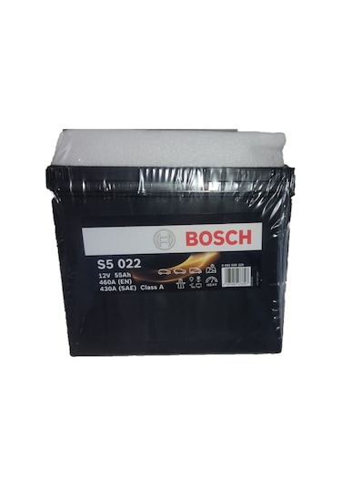 Bosch Akü 12V 55Ah Amper 460A S5 022 (En) Honda Aküsü / 515469870