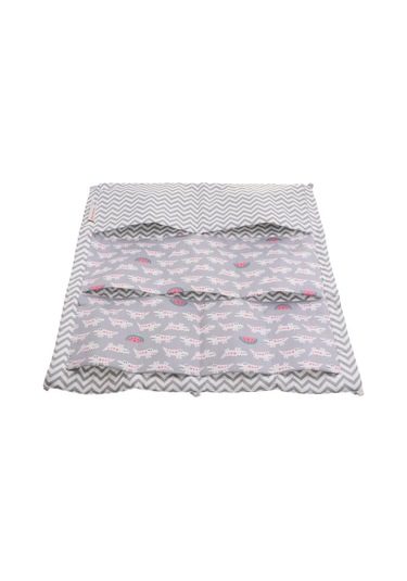 Dolıty Başucu Cep Depolama Kreş Bezi Asılı Çanta Gri-timsah 5 - 6 Numara Çok Renkli