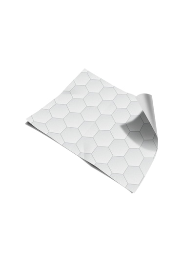 Mutfak Tezgah Arası Kendinden Yapışkanlı Folyo Kaplama Beyaz Fayans Taş Desen 60cmx100cm