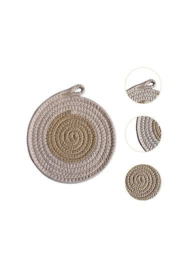 Suntek Çiftlik Evi Masa Mat Kaymaz Rustik Örgülü Yer 18cm