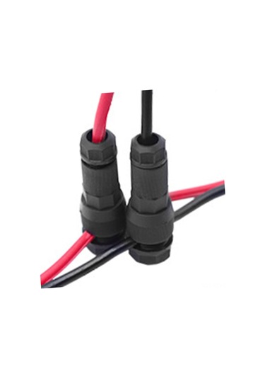 Yaozixa Siyah Nylon Bahçe Işığı Bağlantısı, Dış Mekan Elektrikli Bağlayıcı, Delikli Tap Konnektörü - 1 Adet