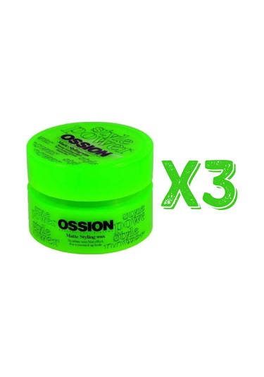 Ossion Saç Şekillendirici Mat Wax 100 Ml 3 Adet