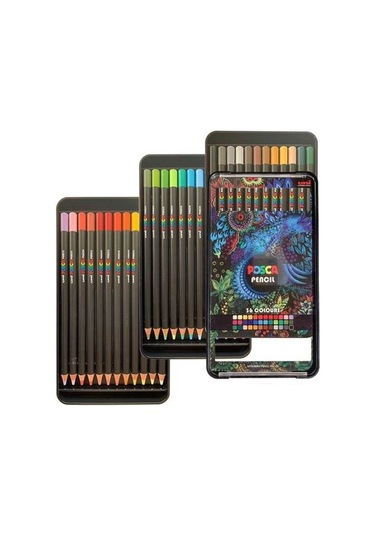 Uni Posca Pastel Boya Kalemi 36'lı Kalem Kutu Set