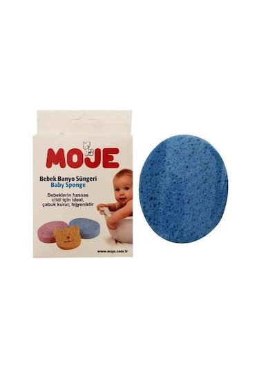 Moje Selülozik Bebek Banyo Süngeri Mavi