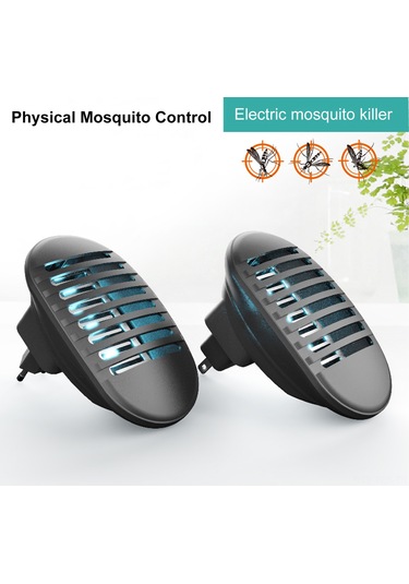 Fosenze Ev İçin Elektrikli Aedes Öldürücü Lambası - Mor Işık Dalgalarıyla Çekim, Sessiz Çalışma, Güvenli Kafes - Siyah, 110v-240v Avrupa Standartı