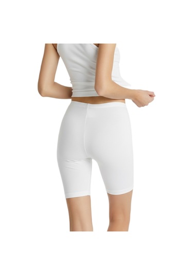 Blackspade Kadın Büyük Beden Boxer Essential 1309 Beyaz