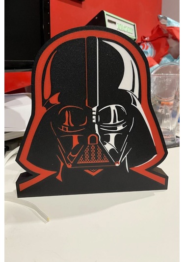 Darth Vader Tasarımlı Gece Lambası Çok Renkli