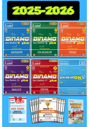 Tonguç Akademi 5. Sınıf Dinamo Set + Paragrafons + Check Up Deneme Seti
