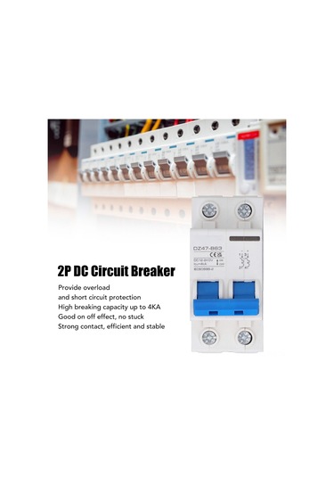 Dianziye 2p Fotovoltaik Dc Kesici, 12-240v, 4ka, 16a, Yüktaşma Ve Kısa Devre Koruması, Abs Kasalı, Güçsüzleri İçin Kullanım