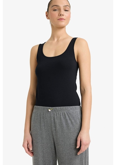 Defacto Regular Fit Pamuklu Atlet R9041az26spbk81 Siyah-bk81
