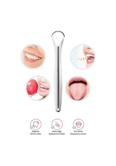 Proclis Paslanmaz Çelik Dil Temizleyici / Dil Sıyırıcı Küçük