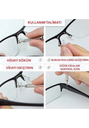 Havalı Gözlük Burun Pedi -Yumuşak Silikon Plaket Burunluk