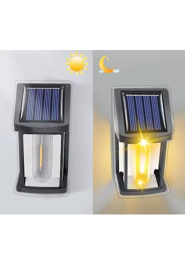 Sl-08 2'li Dekoratif Bağ Bahçe Balkon Solar Güneş Enerjili Lamba