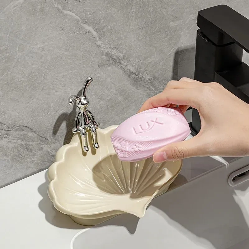 Kosona Abs Plastik Sabun Dağıtıcı, Modern Banyo/mutfak İçin, Kolay Doldurulabilir, Dayanıklı Beyaz, 1 Adet Krem