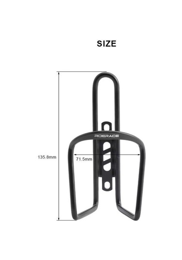 Bisiklet Su Şişesi Tutucu Alüminyum Alaşım Hafif Dağ Yol Bisikleti Şişe Kafesi Bisiklet Tek Parça İçecek Su Bardağı Standı Siyah