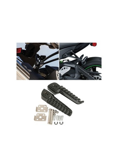 Homyl 2 Adet Motosiklet Ayak Mandalları Metal Zzr1200 2000-2003