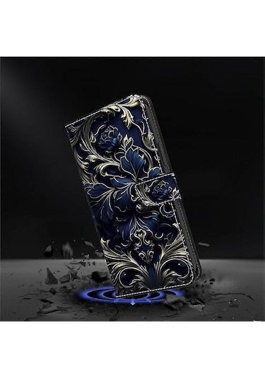 İphone 15 Darbeye Dayanıklı Deri Kapaklı Folio Telefon Kılıfı Ve Cüzdan İle Uyumlu Çok Renkli