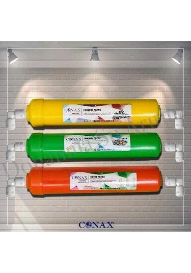 Conax Alkali-Mineral-Detox 3'lü Filtre Seti