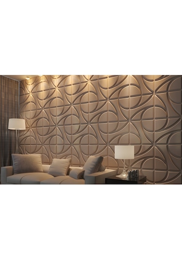 3 Boyutlu Boyanabilir Pvc Duvar Paneli Trend 50-50 Cm 4 Adet-1 Metrekare
