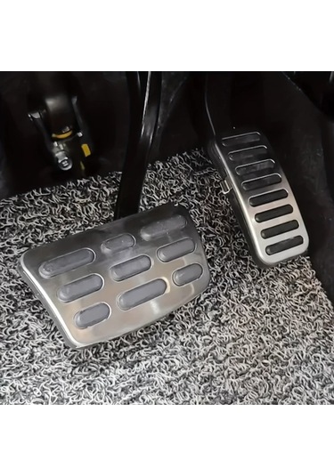 Xuweiwei Hyundai Kona Kauai Os Sx2 2018-2025 Paslanmaz Çelik Kaymaz Tabanlık Pedal