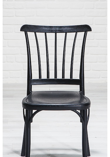 2 Adet Violet Siyah Pratik Sandalye / Balkon-Bahçe-Mutfak