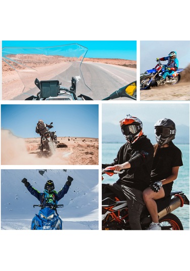 Ximistore9 Telesın Gp-hbm-mt2-yh İkinci Nesil Motosiklet Kask Tutucu Spor Kamerası Sürüş Çekim Aksesuarı Siyah