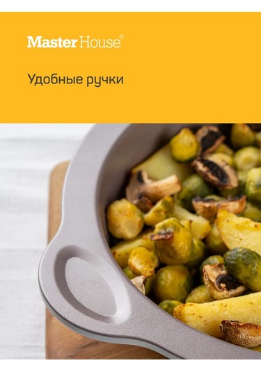 Master House Yuvarlak Kulp Yapısı Fırın Kabı 249228271 Gri