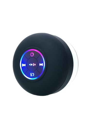 Fortunelane Ipx4 Su Geçirmez Banyo Hoparlörü, Bt 5.0, Sürekli Bağlantı, Kolaysız Arama, 3w Ses, Siyah