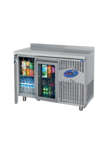 Karacasan Endüstriyel 281 Lt 304 Çelik Kaliteli 150 Cm İki Kapılı 700'lük Tezgah Tipi Buzdolabı Cs-tek 2 700-c 150cm