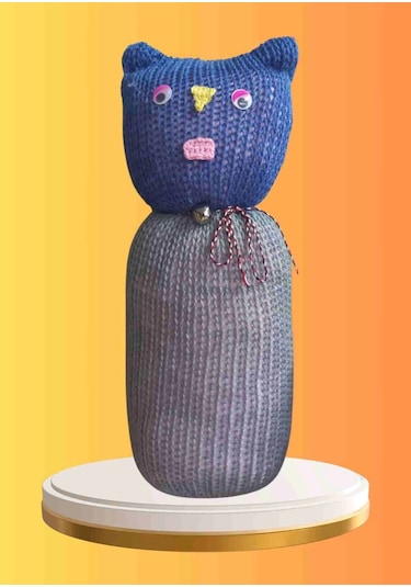 Tıkırık Örgü Yastık Uyku Ve Oyun Arkadaşı Cingöz - 45 Cm Diğer