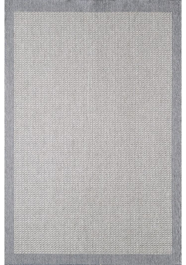 Konfor Sisalux 3092 Gri Jüt Tabanlı Modern Dokuma Kilim Sisal Hasır Halı Gri