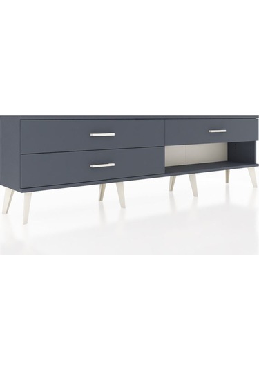 Arges Tv Ünitesi 3 Çekmeceli 176x30x51 Antrasit-antrasit/antrasit Antrasıt/antrasıt