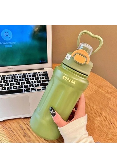 Büyük Kapasiteli Termos Bardak 316 Paslanmaz Çelik Su Bardağı Tmtryc Açık Yeşil