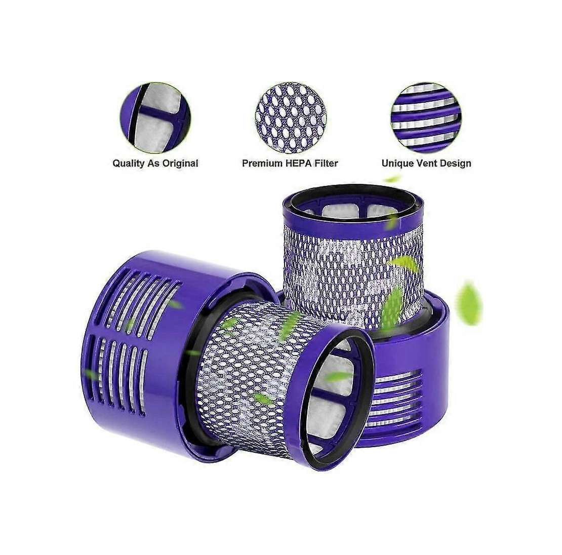 V10 Motorhead Cyclone Animal Absolute Sv12 Kablosuz Elektrikli Süpürge Aparatı İçin 4'lü Paket Filtre