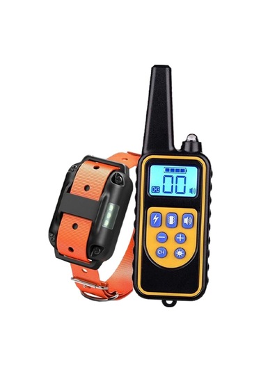 Suntek Köpek Eğitimi Şok Tasması Uzaktan 1-adet-turuncu