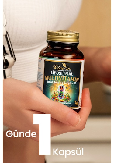 Kiperin Lipozomal Multivitamin 13 Vitamin & 6 Mineral Cilt - Saç - Tırnak & Enerji Akıllı Gıda Takviyesi