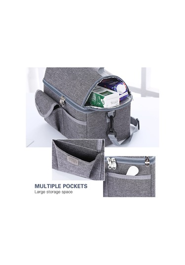 Yifomall Küçük Boylu Dış Mekan İçin Isı Yalıtımlı Çantalar - Siyah/koyu Mavi/gri/gül Kırmızısı Seçenekleriyle Piknik, Kamp, Alışveriş Ve Daha Fazlası İçin Uygun Koyu Mavi