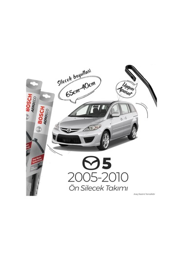 Mazda 5 Muz Silecek Takımı 2005-2010 Bosch Aeroeco
